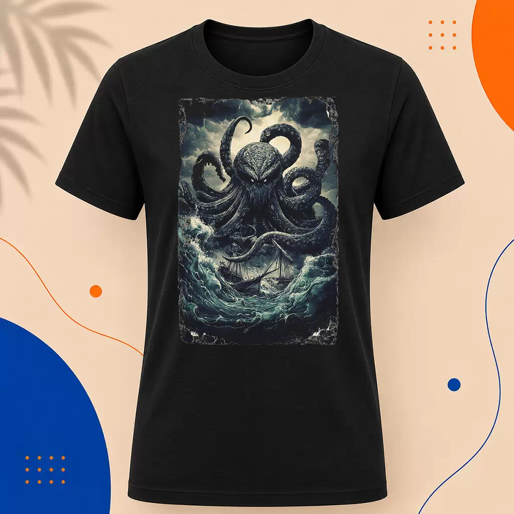 Pánské tričko - Kraken - Volání mořské bestie
